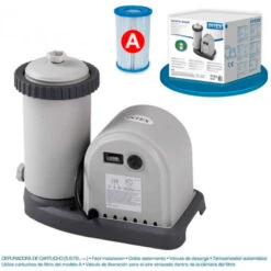 Depuradora Intex Cartucho Krystal 5.678 L/h -Piscinas Serie Tienda 28636 depuradora de cartucho krystal clear tm 5678lh 1