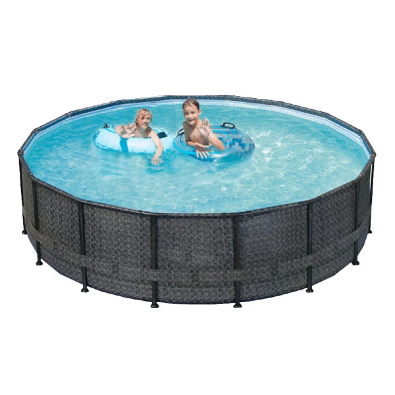 Piscina Elite Wicker Dark Ø5,49 X 1,32 M 4 Piscina Elite Wicker Dark Ø5,49 X 1,32 M - Imagen 2