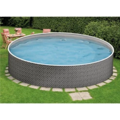 Piscina Rattan De Acero 3,6 X 1,2 M 12 Piscina Rattan De Acero 3,6 X 1,2 M -Piscinas Serie Tienda azuro rattan 3exb0392