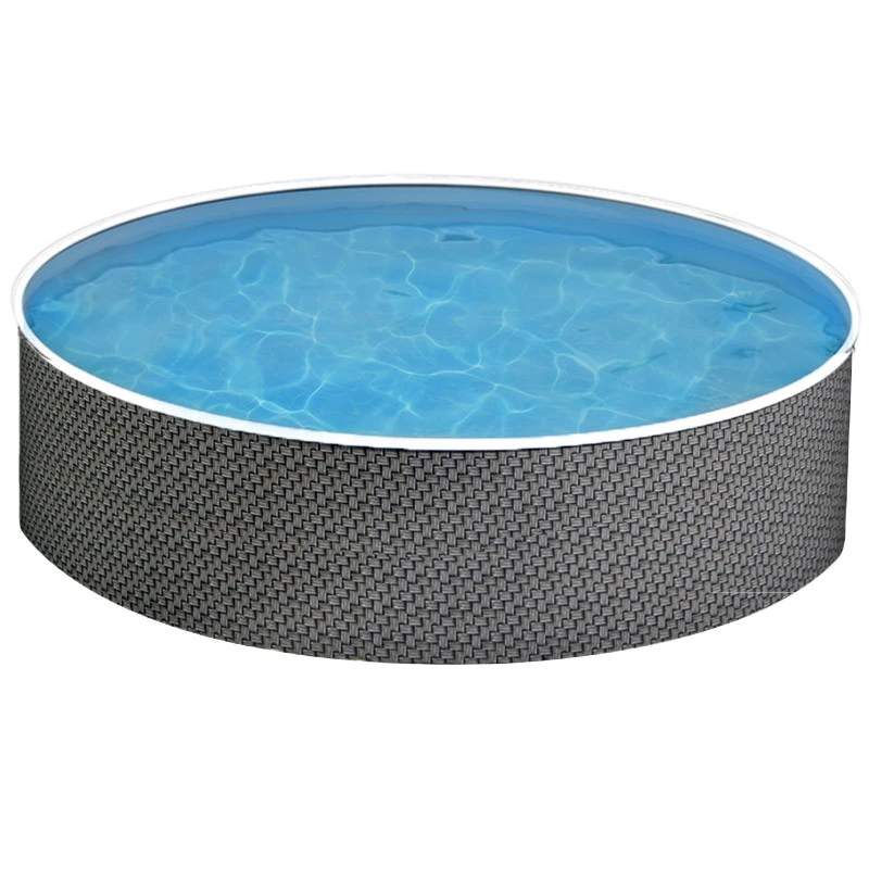 Piscina Rattan De Acero 3,6 X 1,2 M 2 Piscina Rattan De Acero 3,6 X 1,2 M