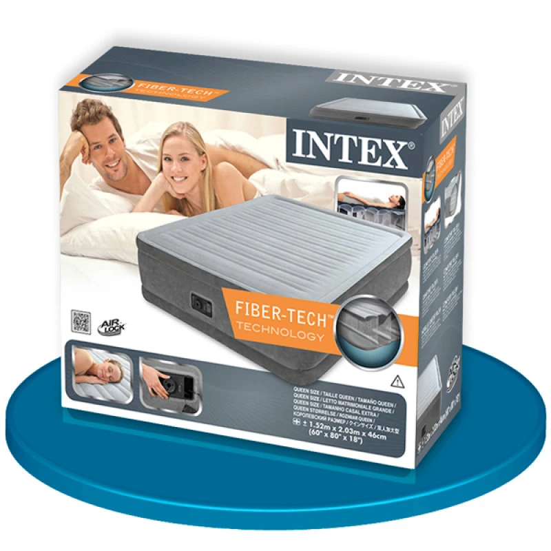 Intex Cama Dura-Beam Confort Plush 152x203x46 7 Intex Cama Dura-Beam Confort Plush 152x203x46 - Imagen 5