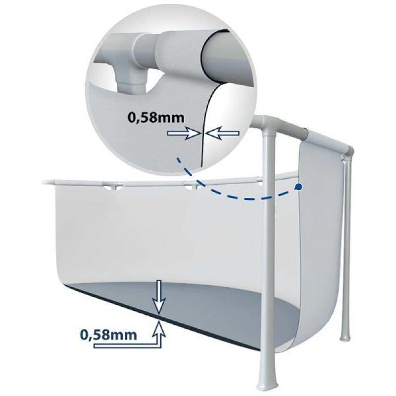Piscina Intex Prisma Frame Rectangular 400x200x100cm 6 Piscina Intex Prisma Frame Rectangular 400x200x100cm - Imagen 4
