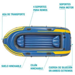 Barca Hinchable Intex Challenger 3 -Piscinas Serie Tienda caracteristicas tecnicas barca hinchable challenger 3