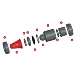 Válvula Antirretorno Bola PVC-U EPDM Roscada -Piscinas Serie Tienda despiece valvula antirretorno bola cepex 1