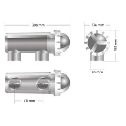 Clorador Salino E-Next Astralpool 7 Clorador Salino E-Next Astralpool -Piscinas Serie Tienda dimensiones electrolisis salina e next celula