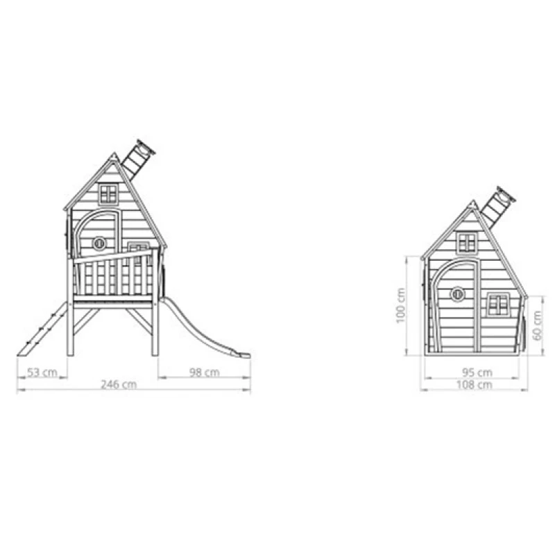 Casita De Madera Infantil Fantasia 300 7 Casita De Madera Infantil Fantasia 300 - Imagen 5