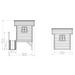 Casita Infantil Para Jardín Beach 300 -Piscinas Serie Tienda dimensiones laterales beach 300