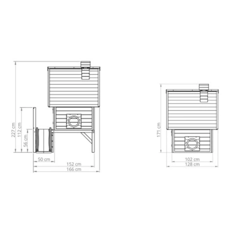 Casita De Madera Infantil Fantasia 300 8 Casita De Madera Infantil Fantasia 300 - Imagen 6