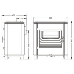 Estufa De Leña Carolo Invicta -Piscinas Serie Tienda estufa de le a carolo invicta plano medidas