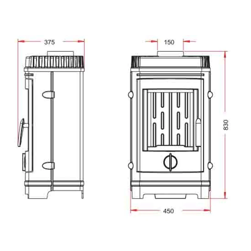 Estufa De Leña Chatel Invicta 5 Estufa De Leña Chatel Invicta - Imagen 3