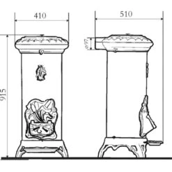 Estufa De Leña Sologne Invicta -Piscinas Serie Tienda estufa de le a sologne invicta plano medidas