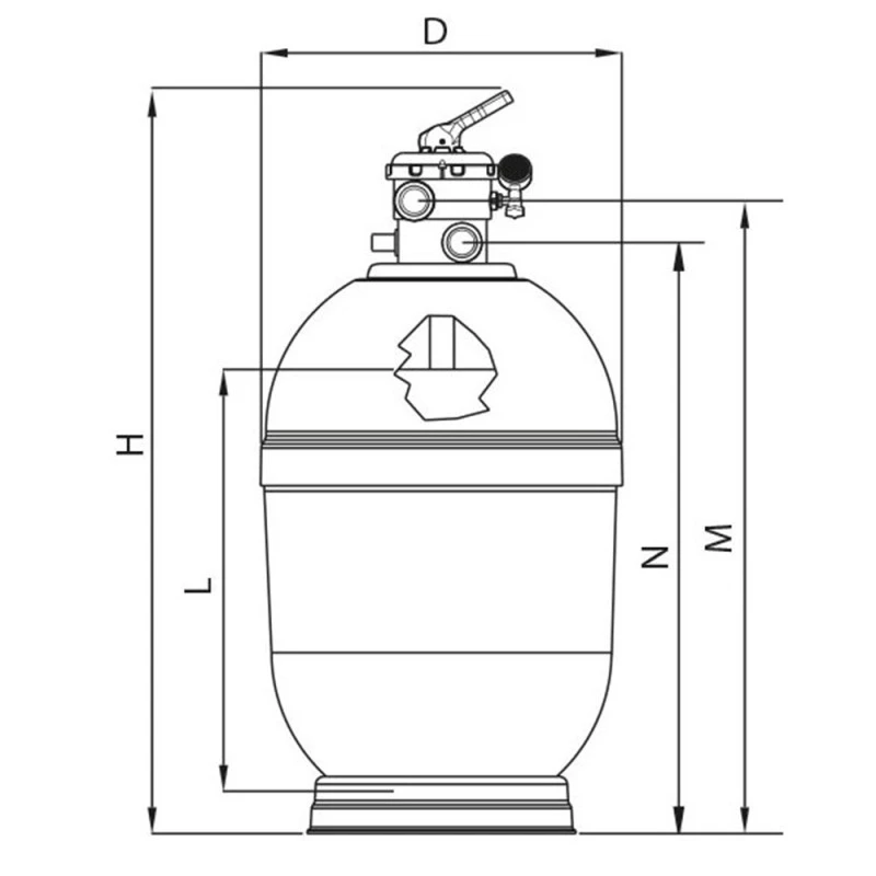 Filtro De Arena Rapidpool Top Astralpool 4 Filtro De Arena Rapidpool Top Astralpool - Imagen 2