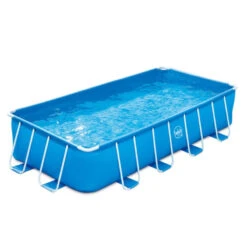 Piscina 4,88 X 2,44 X 1,07 M Con Depuradora Y Escalera -Piscinas Serie Tienda frame rectangular 1