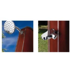 Ducha Solar Piscina Gre 32l Redonda -Piscinas Serie Tienda madera redonda 1