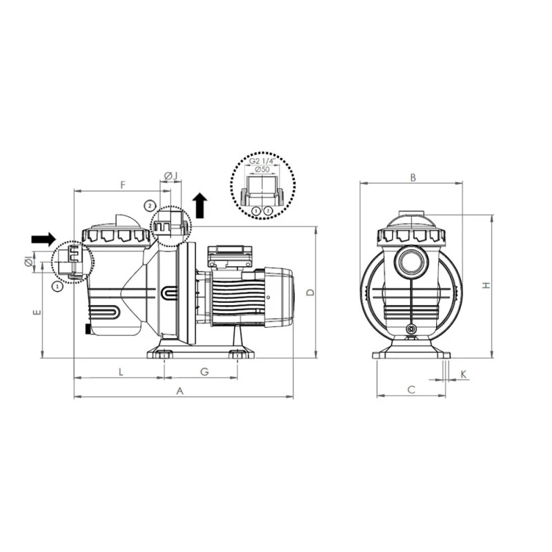 Aquasphere SSP Astralpool Bomba De Filtración 4 Aquasphere SSP Astralpool Bomba De Filtración - Imagen 2