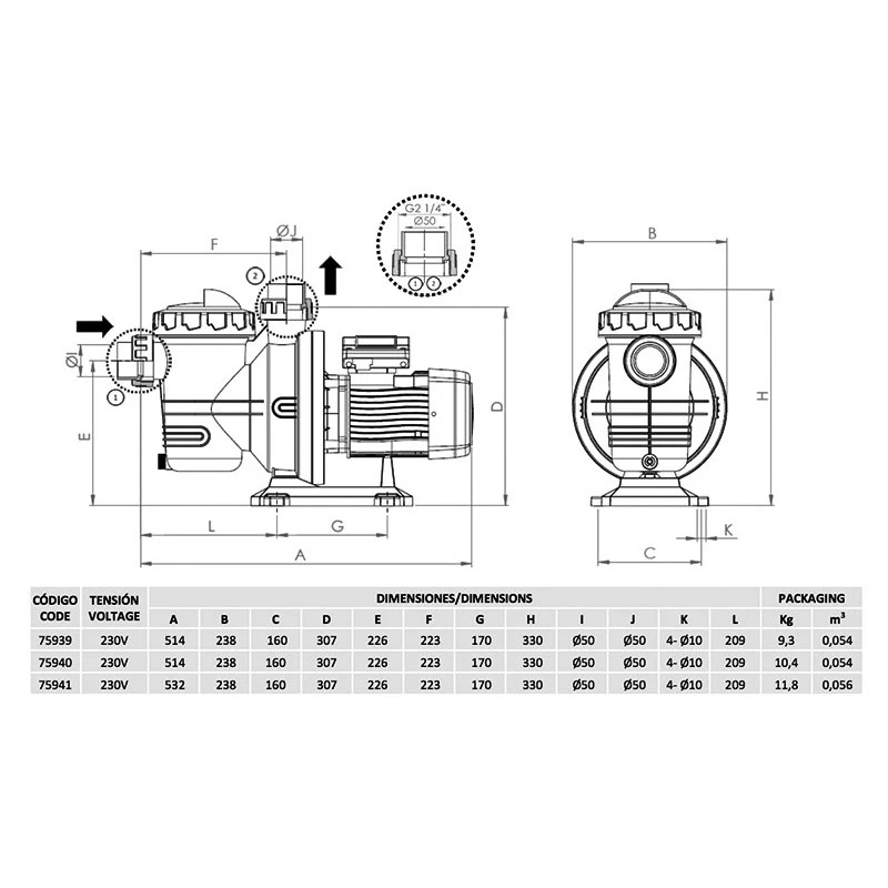Aquasphere SSP Astralpool Bomba De Filtración 5 Aquasphere SSP Astralpool Bomba De Filtración - Imagen 3
