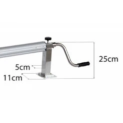 Enrollador Telescópico Fijo Con Anclaje -Piscinas Serie Tienda medidas enrollador de manivela