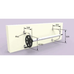 Enrollador Manta Térmica Para Pared Pro 10 Enrollador Manta Térmica Para Pared Pro -Piscinas Serie Tienda medidas enrollador icpe 3 1