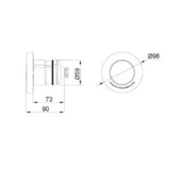 Foco LumiPlus Mini V2 SPA Astralpool 5 Foco LumiPlus Mini V2 SPA Astralpool -Piscinas Serie Tienda medidas lumiplus mini acople rapido dimensiones 1