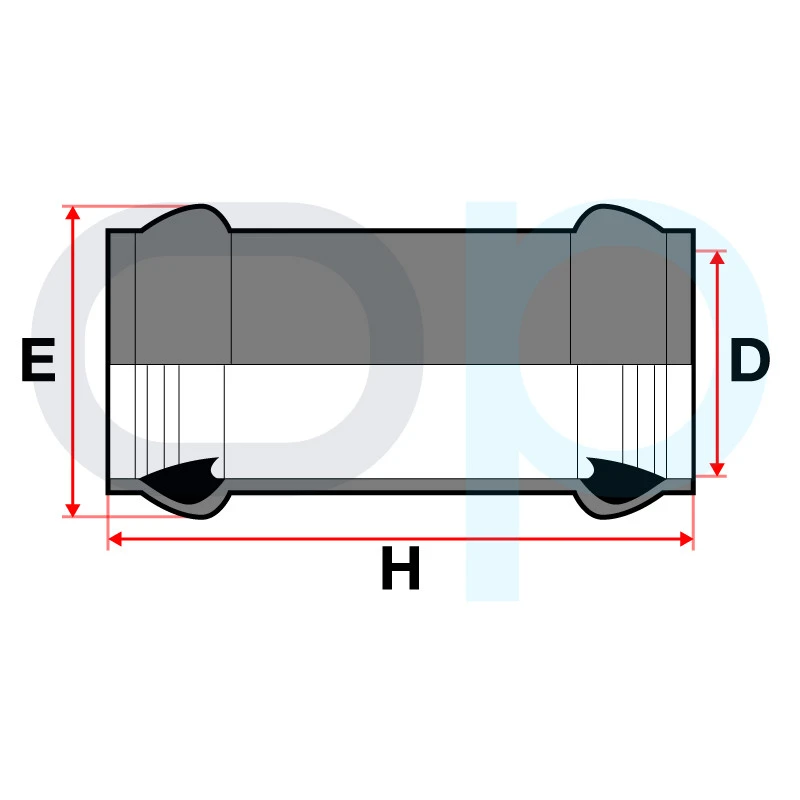 Manguito Unión Junta Elástica PVC 4 Manguito Unión Junta Elástica PVC - Imagen 2