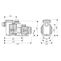 Bomba De Filtración BWT Eurostar HF II 13 Bomba De Filtración BWT Eurostar HF II -Piscinas Serie Tienda medidas eurostar