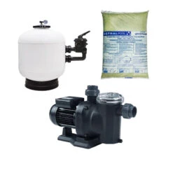Pack Bomba Sena, Filtro Skypool Y Material Filtrante -Piscinas Serie Tienda pack bomba filtro vidrio eco 3