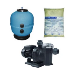 Pack Bomba Sena, Filtro Ice Y Material Filtrante -Piscinas Serie Tienda pack sena ice vidrio eco 3