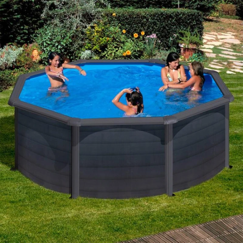 GRE Piscina Starpool Redonda Grafito 120 Cm 5 GRE Piscina Starpool Redonda Grafito 120 Cm - Imagen 3