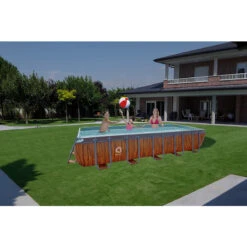 Jilong Piscina Frame Plus Wood 5,4 X 2,5 X 1 M 12 Jilong Piscina Frame Plus Wood 5,4 X 2,5 X 1 M -Piscinas Serie Tienda piscina frame plus rectangular madera jardin