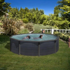 GRE Piscina Starpool Redonda Grafito 120 Cm 15 GRE Piscina Starpool Redonda Grafito 120 Cm -Piscinas Serie Tienda piscina gre starpool circular grafito 460 exterior