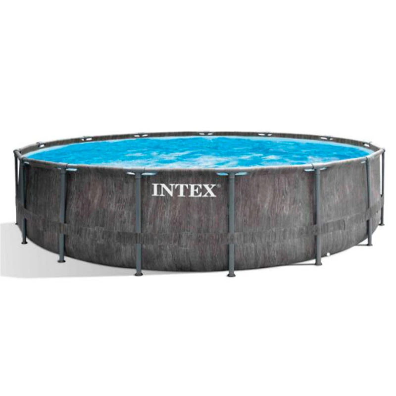 Piscina Intex Prisma Frame Greywood Ø457 X 122 Cm 3 Piscina Intex Prisma Frame Greywood Ø457 X 122 Cm