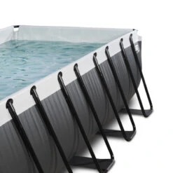 Piscina Black Limited 400x200x122cm -Piscinas Serie Tienda piscina exit de cuero negro detalle