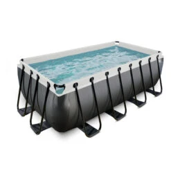 Piscina Black Limited 400x200x122cm -Piscinas Serie Tienda piscina exit de cuero negro sin escalera