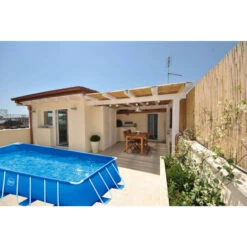 Piscina 4,88 X 2,44 X 1,07 M Con Depuradora Y Escalera -Piscinas Serie Tienda piscina patio