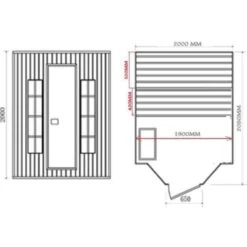 Sauna De Vapor Zen - 5 Personas 6 Sauna De Vapor Zen - 5 Personas -Piscinas Serie Tienda planzen5 1