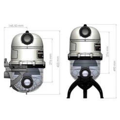 Prefiltro Hidrociclónico Hydrospin -Piscinas Serie Tienda prefiltro hydrospin astralpool medidas