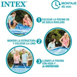 Prisma Frame Intex 400 X 200 X 122 CM 15 Prisma Frame Intex 400 X 200 X 122 CM -Piscinas Serie Tienda prism framr intex montaje