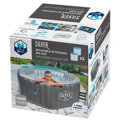 Spa Hinchable NetSpa Silver Poolstar -Piscinas Serie Tienda spa hinchable netspa silver embalaje