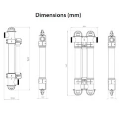 Equipo Ultravioleta Elecro HR-UVC 7 Equipo Ultravioleta Elecro HR-UVC -Piscinas Serie Tienda ultravioleta hr uvc medidas