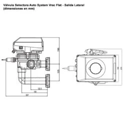 Válvula Selectora Auto System Vrac Flat Astralpool 8 Válvula Selectora Auto System Vrac Flat Astralpool -Piscinas Serie Tienda valvula selectora automatica system vrac flat lateral 43513 dimensiones 1 2