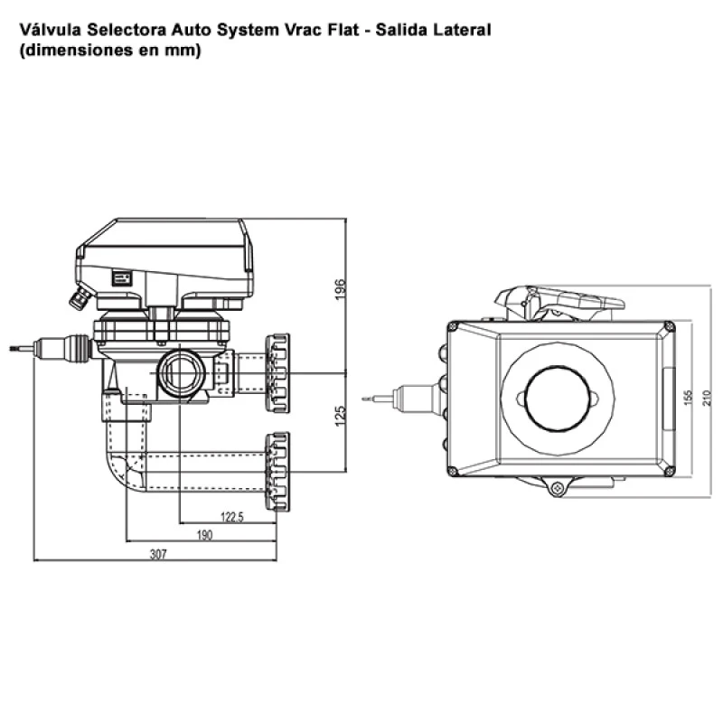 Válvula Selectora Auto System Vrac Flat Astralpool 5 Válvula Selectora Auto System Vrac Flat Astralpool - Imagen 3